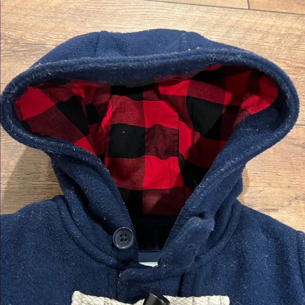Baby Gap Toddler Toggle Hooded Pea Coat, 4T